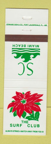 Matchbook Cover - Surf Club Miami Beach FL WEAR