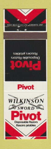 Matchbook Cover - Wilkinson Sword Pivot Razors