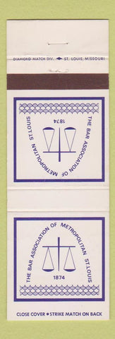 Matchbook Cover - Bar Association of Metropolitan St Louis MO