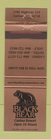 Matchbook Cover - Black Bear Casino Resort Carlton MN