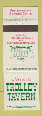 Matchbook Cover - Trolley Tavern  Cincinnati OH