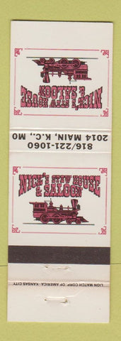 Matchbook Cover - Nick's Stew House and Saloon Kansas City MO