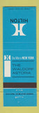 Matchbook Cover - Hilton Hotels Waldorf Astoria New York City