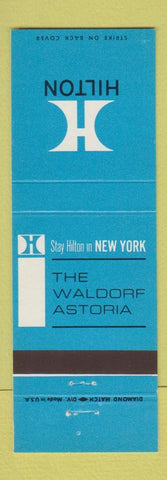 Matchbook Cover - Hilton Hotels Waldorf Astoria New York City