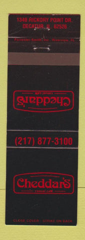 Matchbook Cover - Cheddar's Decatur IL