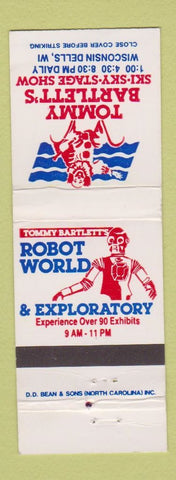 Matchbook Cover - Tommy Bartlett's Robot World Wisconsin Dells WI