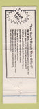 Matchbook Cover - Tommy Bartlett's Robot World Wisconsin Dells WI