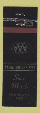 Matchbook Cover - Sonic Motel Galesville WI
