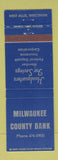 Matchbook Cover - Milwaukee County Bank West Allis WI
