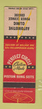 Matchbook Cover - Perfect Circle Piston Rings