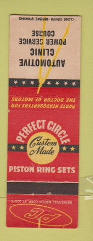 Matchbook Cover - Perfect Circle Piston Rings