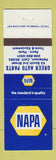 Matchbook Cover - NAPA Auto Parts Greer Patterson CA