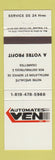 Matchbook Cover - Automates Ven Inc QC