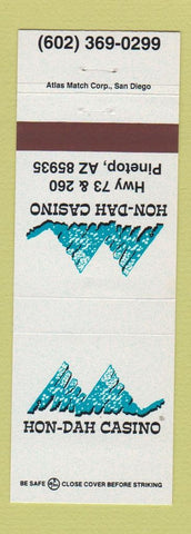Matchbook Cover - Hon Dah Casino Pinetop AZ
