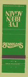 Matchbook Cover - Bennigan's Tavern