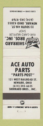 Matchbook Cover - Sherrard Bros Mufflers Newark OH WEAR
