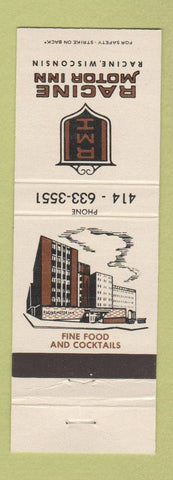 Matchbook Cover - Racine Motor Inn WI