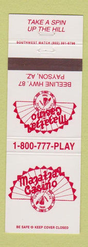 Matchbook Cover - Mazatzal Casino Payson AZ