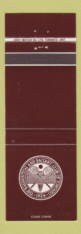 Matchbook Cover - Badminton Racquet Club of Toronto ON WEAR