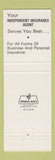 Matchbook Cover - Transameria Van's Insurance Gibson City IL