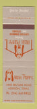 Matchbook Cover - Hugh Puppy Restaurant Addison TX
