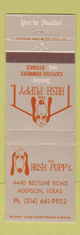 Matchbook Cover - Hugh Puppy Restaurant Addison TX