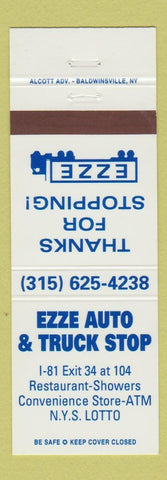 Matchbook Cover - Ezze Auto & Truck Stop