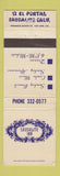 Matchbook Cover - Sausalito Inn CA