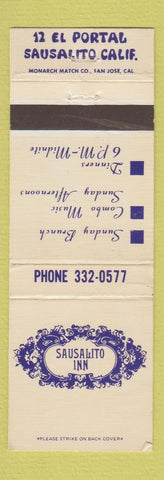 Matchbook Cover - Sausalito Inn CA