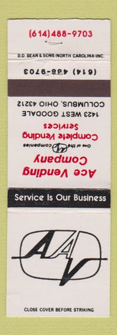Matchbook Cover - Ace Vending Columbus OH