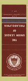 Matchbook Cover - Union League of Philadelphia PA