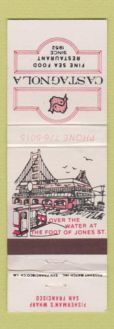 Matchbook Cover - Castagnola Seafood Restaurant San Francisco CA WEAR
