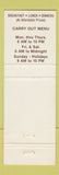 Matchbook Cover - Don's Restaurant Cafeteria Brilliant OH