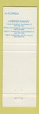 Matchbook Cover - Jack Baker's Restaurants Point Pleasant Beach NJ Toms River