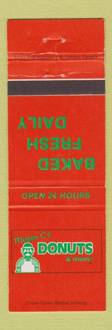 Matchbook Cover - Mister C's Donuts Canada
