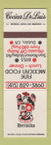 Matchbook Cover - Cocina De Luis Mexican Restaurant Dublin CA