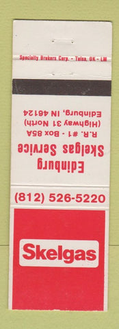 Matchbook Cover - Skelgas Edinburg IN