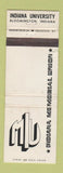 Matchbook Cover - Indiana University Union Bloomington IN WORN
