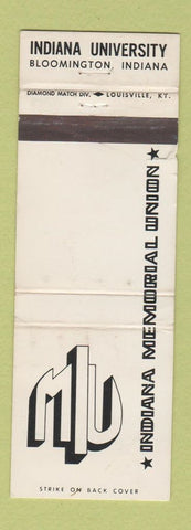 Matchbook Cover - Indiana University Union Bloomington IN WORN