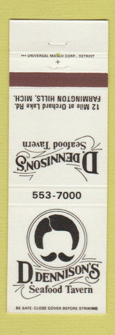 Matchbook Cover - D Dennison's Seafood Tavern Farmington Hills MI
