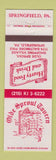 Matchbook Cover - Old Sproul Tavern Springfield PA