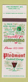 Matchbook Cover - Piedmont Cocktail Lounge Oakland CA
