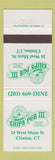Matchbook Cover - Chip's Pub III Clinton CT