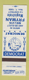 Matchbook Cover - Melvin Fryman Magistrate Election 1989