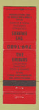 Matchbook Cover - The Embers Bar billiards North Hollywood CA