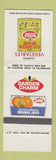 Matchbook Cover - Garden Charm Orange Juice Canned Vegetables