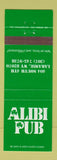 Matchbook Cover - Alibi Pub Laramie WY