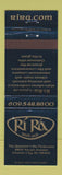 Matchbook Cover - Ri Ra Irish Pub Atlantic City NJ