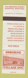 Matchbook Cover - Osborne Village Inn Winnipeg MB