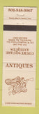 Matchbook Cover - Court Square Antiques Bardstown KY